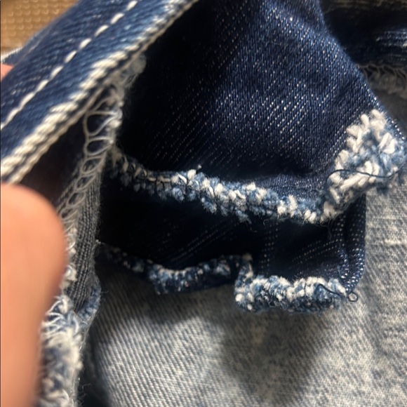 Paris Blues Acid Wash Mini Dress in Faded Blue - Picture 4 of 7